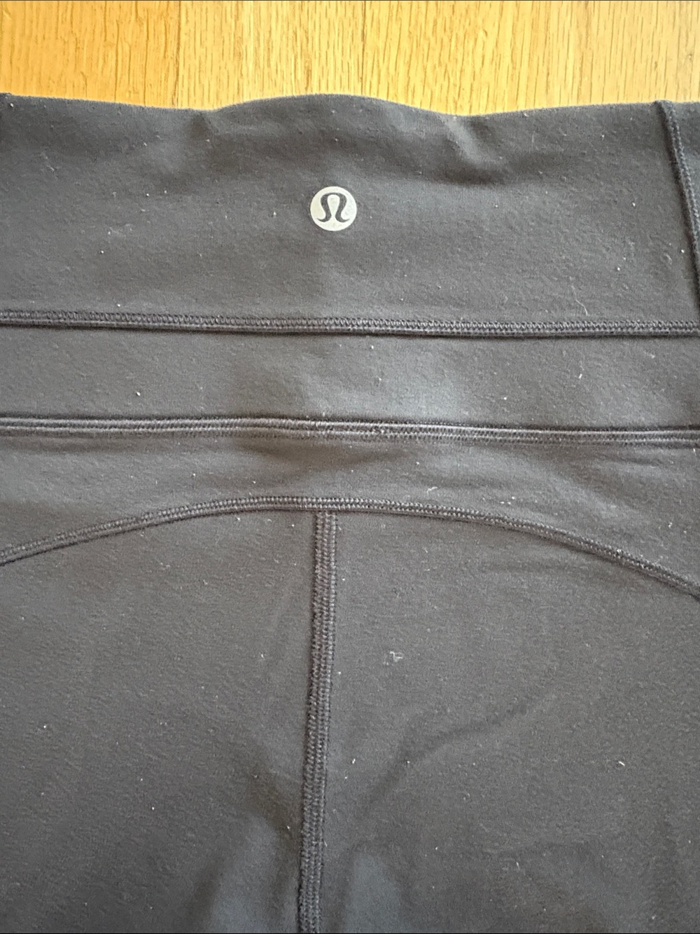 Lululemon size 10 Black Flared Yoga Pants with High Waist - Picture 3 of 8